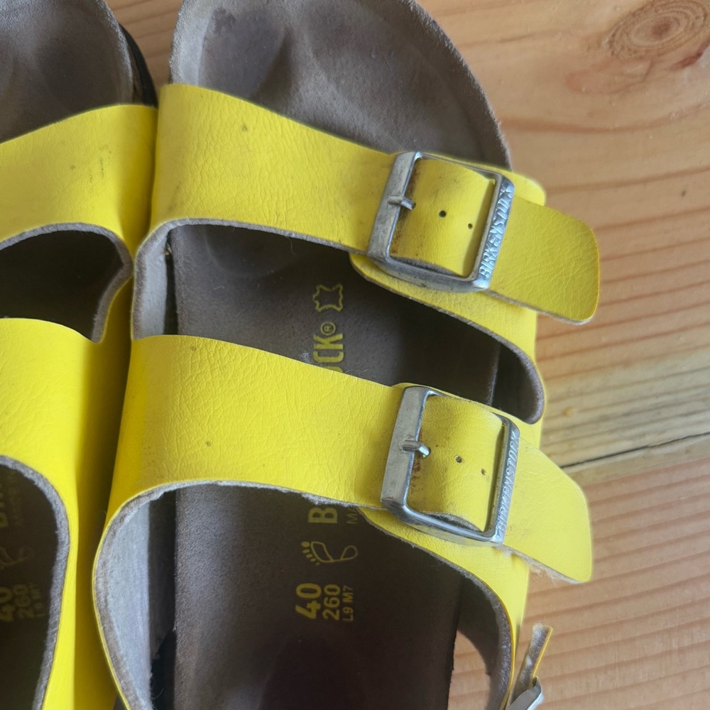 Birkenstock Milan Sandal - Yellow - Size EU 40 - Picture 4 of 6